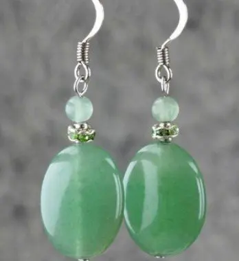 Fashion Elegant font b Earrings b font natural aventurine jade jewelry crystal accessories High quality font