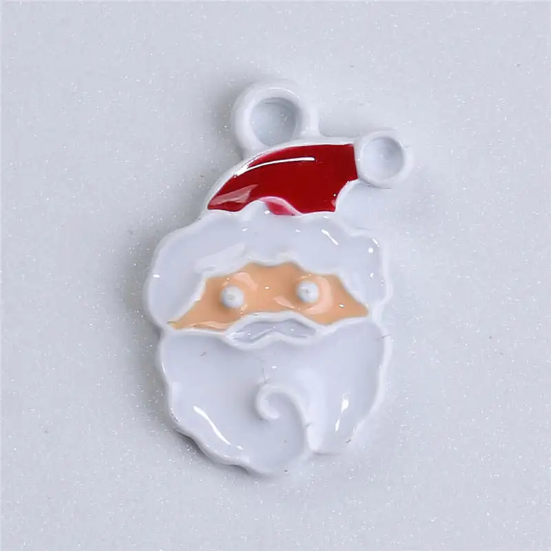 Xmas Zinc Alloy Christmas Pendant & Drop Ornaments Red Color Santa