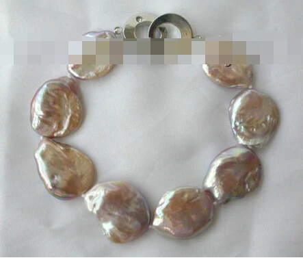 

Hot selling>@@ > 09440 lavender baroque freshwater cultured pearl bracelet -Bride jewelry free shipping