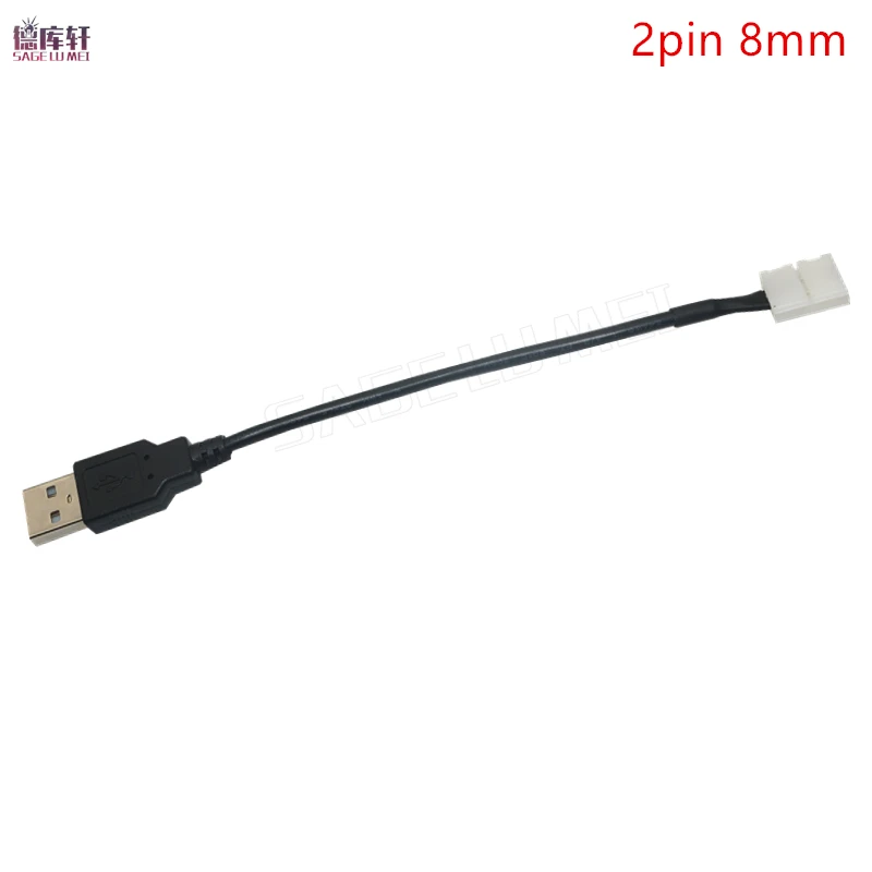 USB Светодиодная лента Разъем для DC5V 5 шт. 10 20 шт./лот 2pin 8 мм/10 мм Бесплатная Сварка