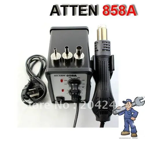 Saike 898D 2 in 1 Soldering Station Hot Air Gun+Iron