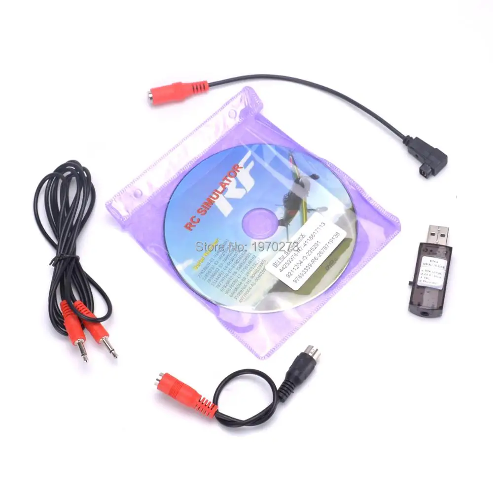 Flysky FS i6 I6 2 4G 6ch RC передатчик w/ iA6 приемник с USB кабелем симулятора полета 22 в 1 для