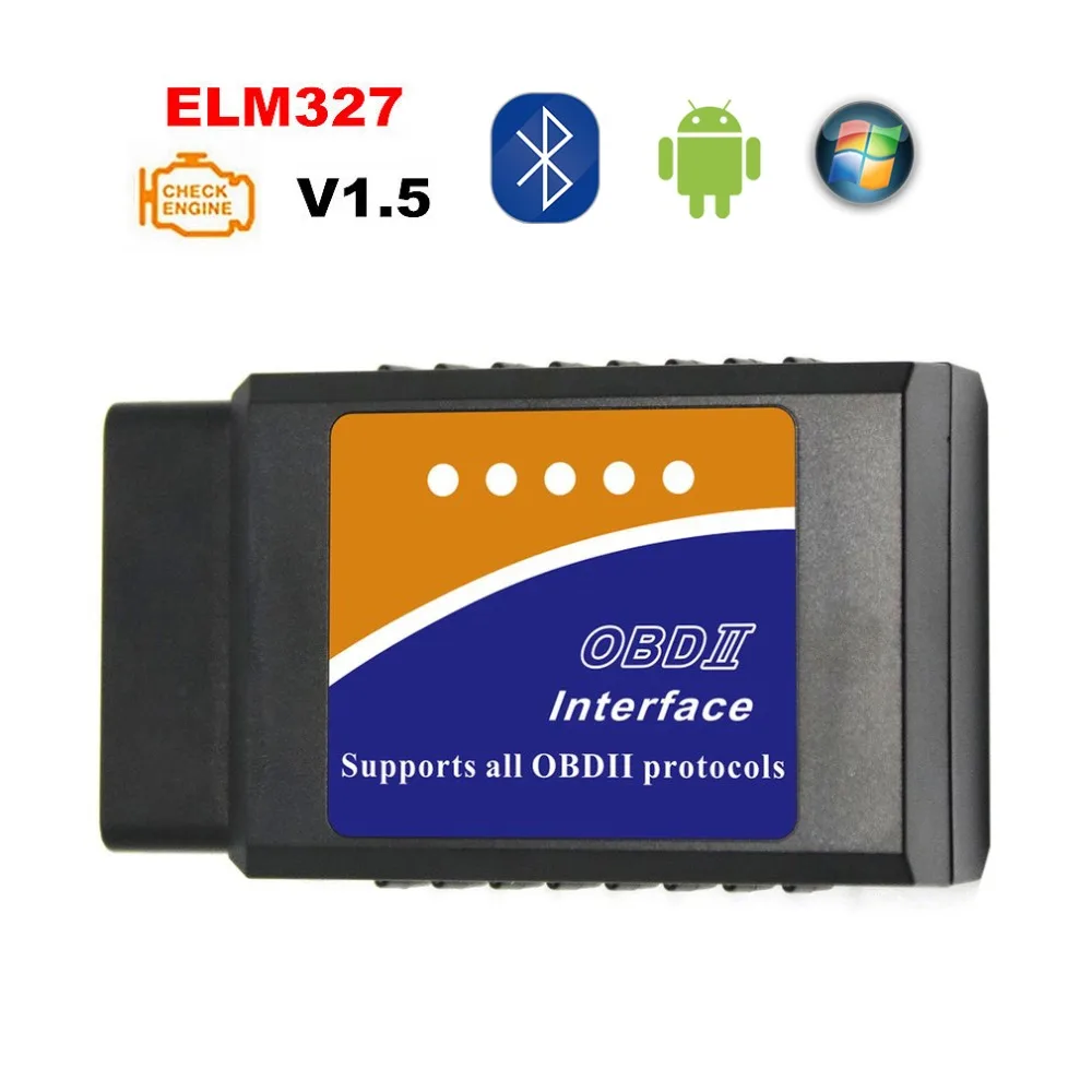 Горячие Мини ELM327 Bluetooth/Wifi V1.5/V2.1 OBD2 OBDII считыватель кодов ELM 327 Bluetooth Wifi для Android/IOS работа дизель J25C27