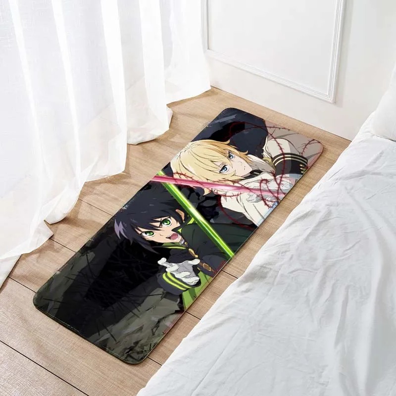 Напольный коврик Seraph Of The End 120x40 см декоративный для спальни Аниме Манга 001 | Дом и