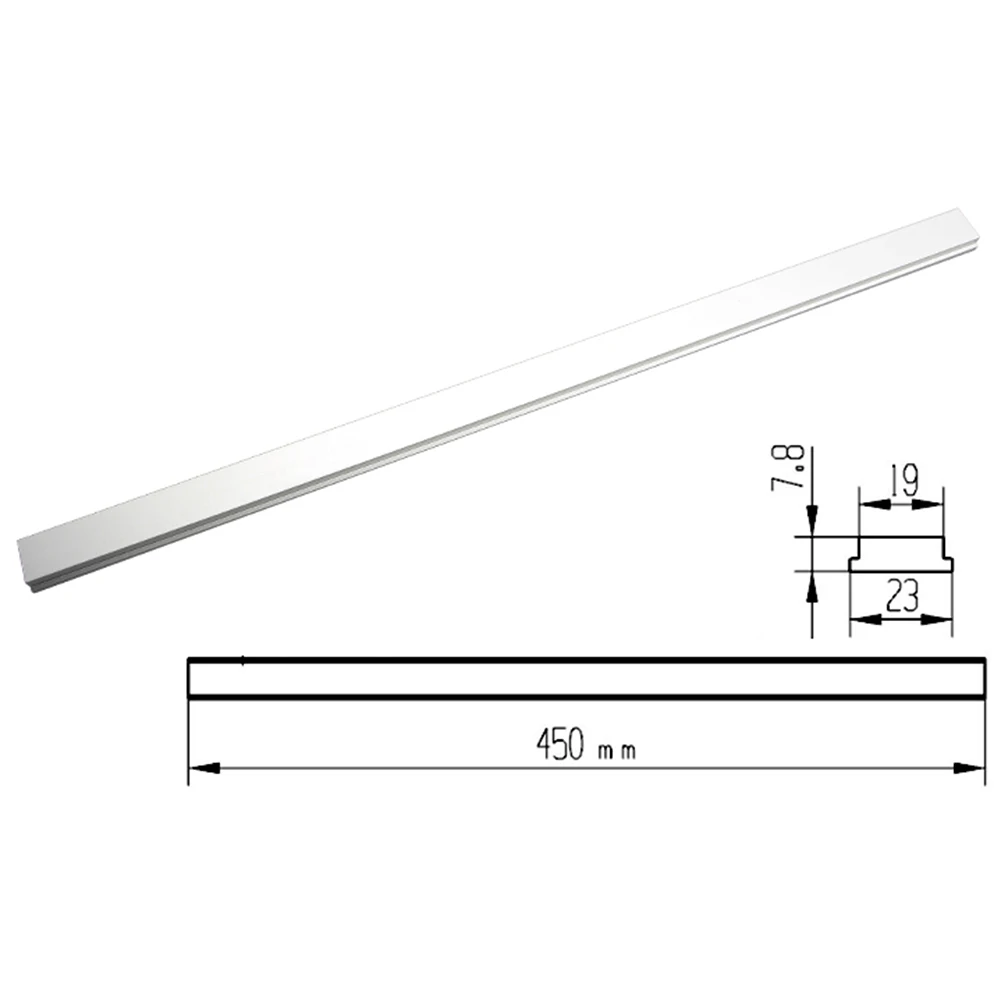 

450mm Aluminium alloy Woodworking Tool T Track Slot Sliding Slab Slide Block