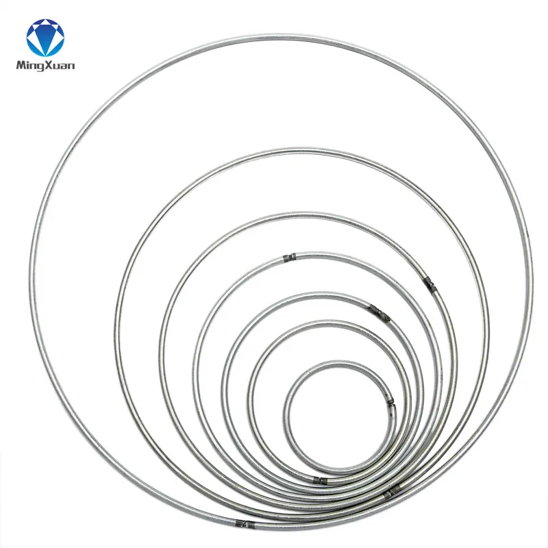 

MINGUXAN 10pcs 35-200mm Dream Catcher Reve Circle Rings Findings Hanging Round cercle metal pour attrape reve Net Jewelry DIY