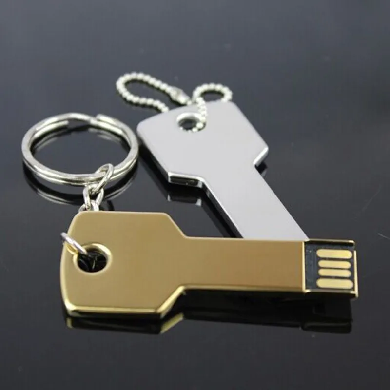 Usb флэш-накопитель 8 ГБ 16 г 32 г 64 г 128 г водонепроницаемый металлический ключ модные флешки Memory Stick флэш-накопитель подарки/привод/ручка OTG