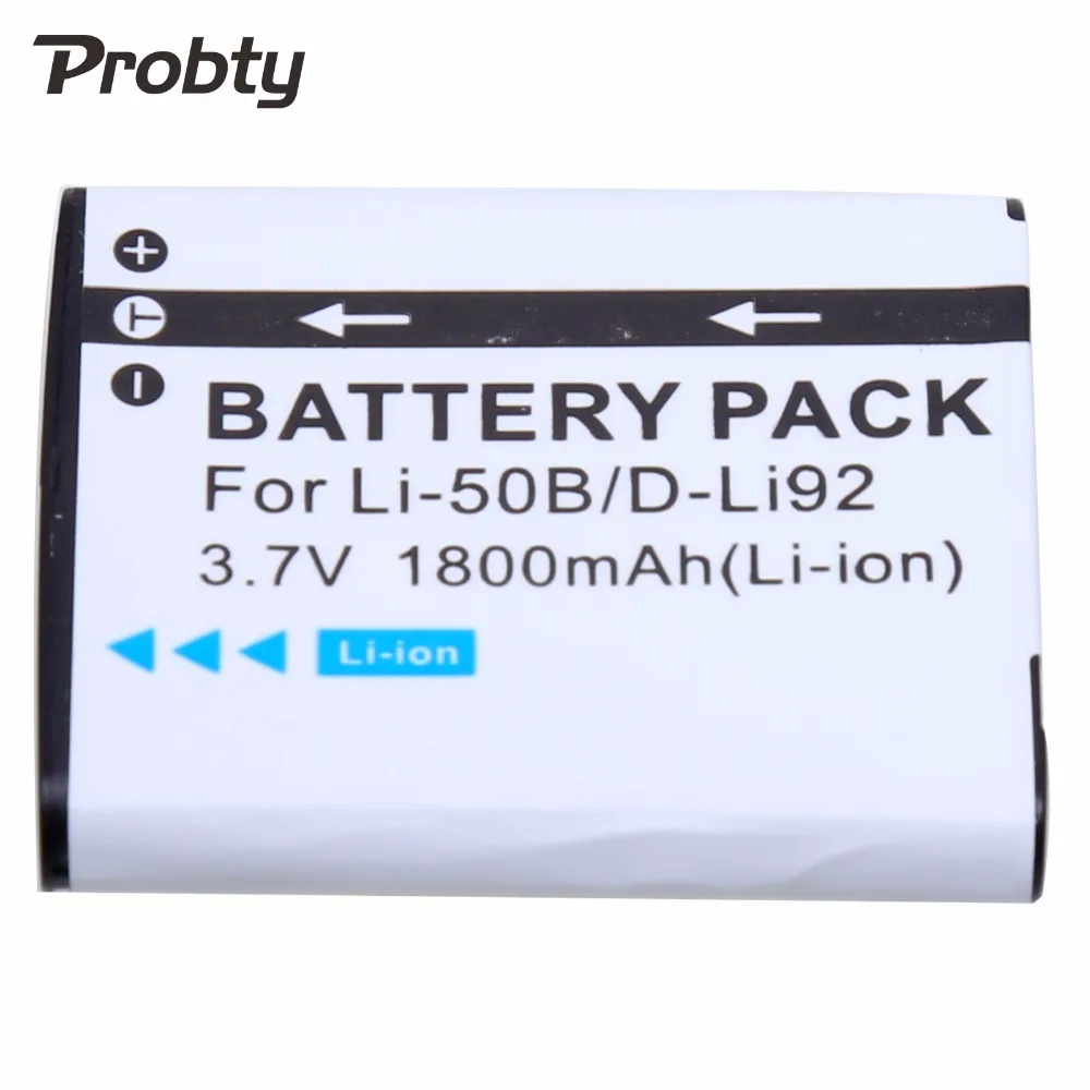 Аккумулятор Probty LI 50B для камеры Olympus MJU Stylus 1010 1020 1030SW 9000 SH21 SH25 SP720UZ SP800UZ SP810UZ SZ10 SZ11