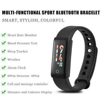 

New Color Screen Waterproof Smart Watch With Heart Rate Monitor Blood/oxygen Pressure Pedometer Fitness Tracker Smartwatch