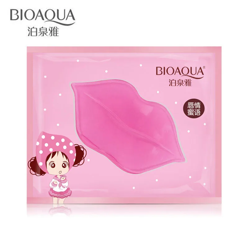 

BIOAQUA Crystal Collagen Pump Lips Mask Beauty Exfoliator Anti Wrinkle Mask Moisturizer Lips Care Full Lips Plumper Pink Mask
