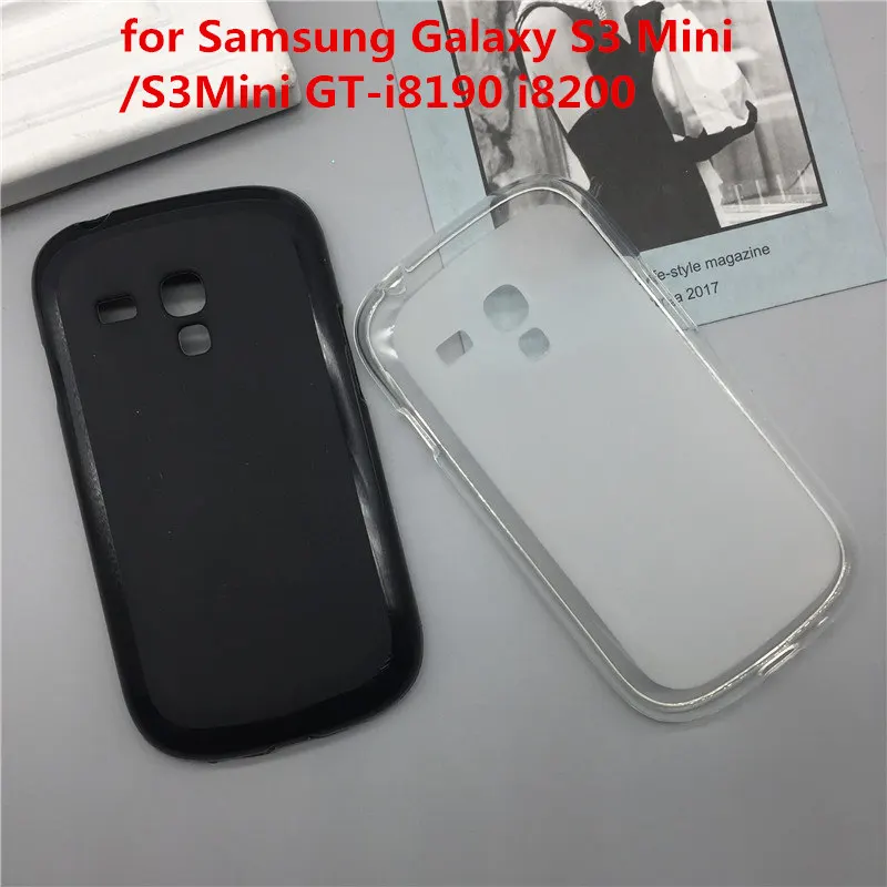 

Case Soft Silicon Phone Para for Samsung Galaxy S3 Mini /S3Mini GT-i8190 i8200 Fundas Cover Shell Black Cases Original Coque