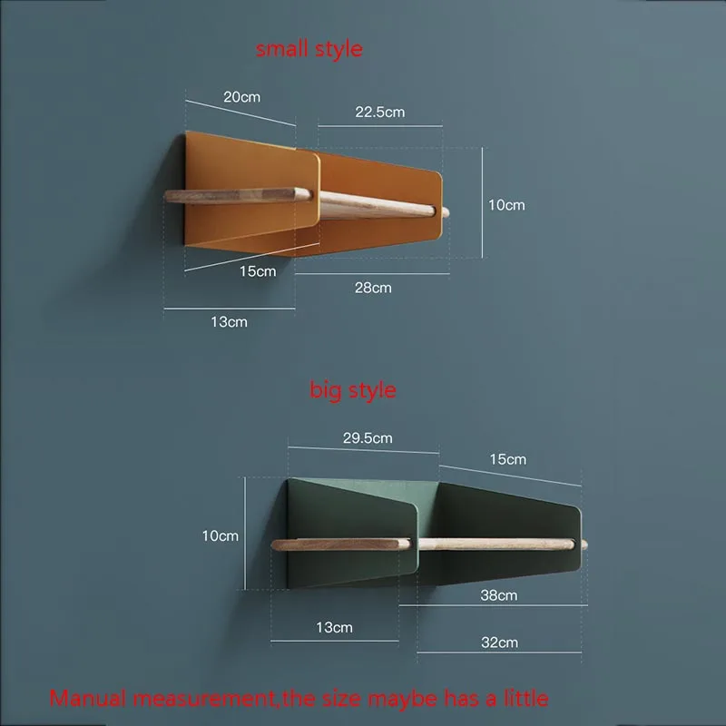  Modern Creative Hang Wall Wooden Shelf Put The Coffee Mug Daily Necessities Home Brief Decoration L - 32851669007