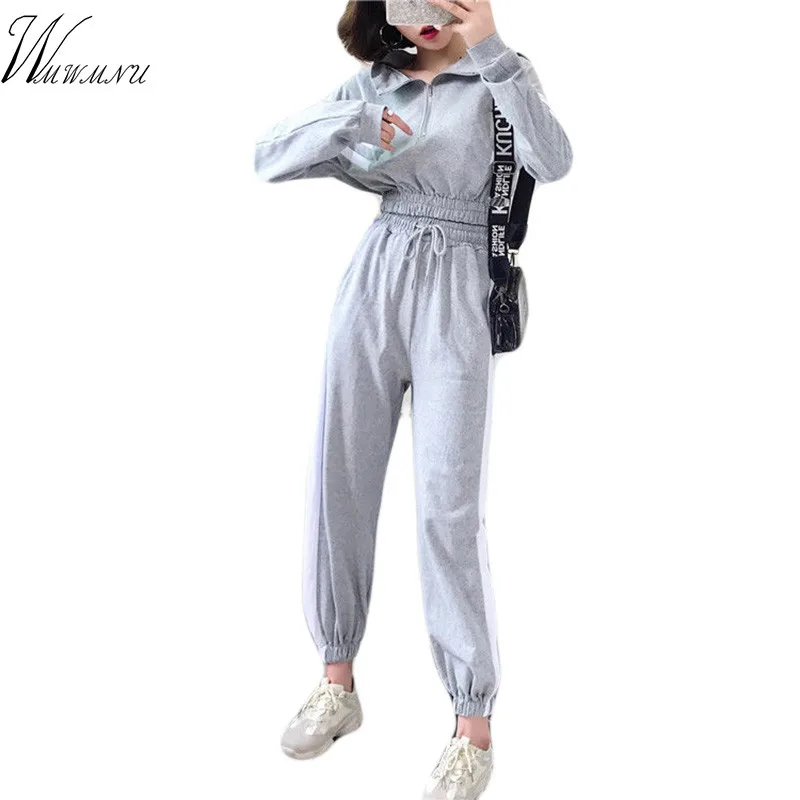 

Women Clothes Casual Costumes Spring Female Sporting Suits Sweatshirt Pant Suit Two Piece Set Ladies hight waist Tracksuits