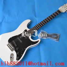 Опт и розница Индивидуальные Большой Джон электрогитара в белый с черным накладку f-1500