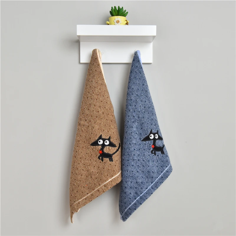 35*75cm 100 Cotton Face Towel Cartoon Cute Cat Washcloth Highly Absorbent Extra Soft Hand