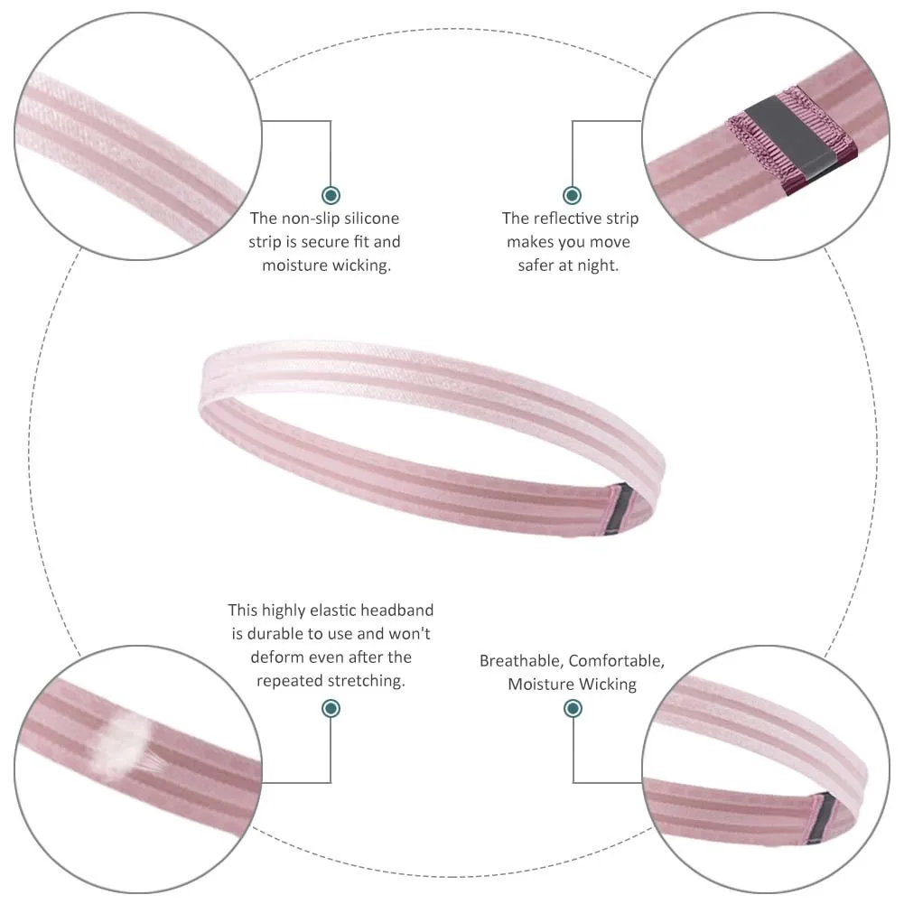 1 шт. спортивная повязка на голову впитывающие пот противоскользящие резинки для волос Sweatband эластичная Беговая Спортивная Йога стрейч женские мужские головные уборы для ношения в спортзале