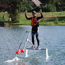 Wakeboard, water bicycle, hydrofoil, flyer on water, water skateboard