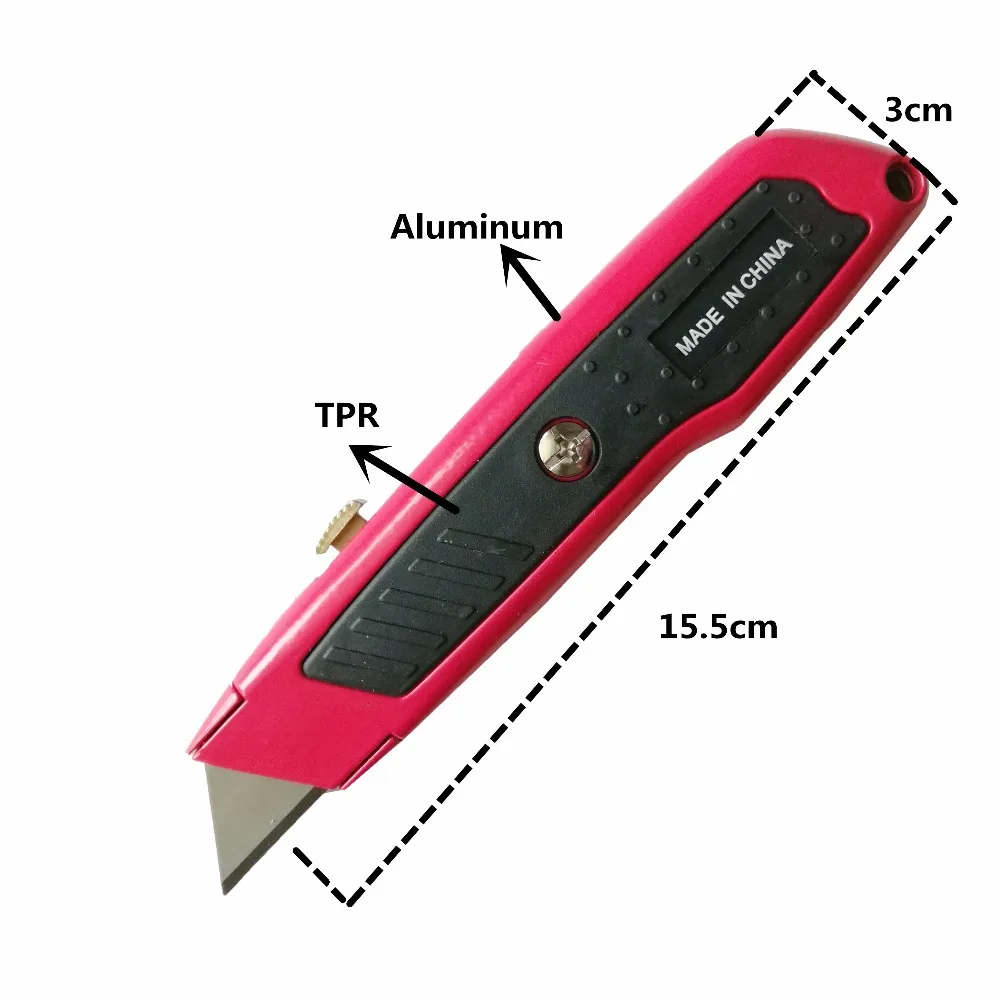 Алюминиевый Универсальный нож, резак для бумаги, коробка для резки, коврик, открывалка для письма, художественный нож, резак для ножей, ремесло с 10 шт