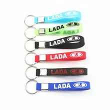 Для автомобильного стайлинга светящийся силиконовый автомобильный брелок цепочки кольца для ключей Автомобильный логотип для Лада Нива Калина приора гранта ларгус ВАЗ Samara