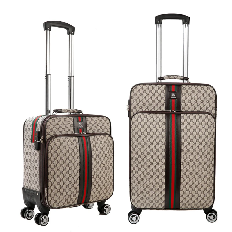 

Rolling Luggage Spinner 20/24/28 inch Suitcases Wheel Men PU High Capacity Trolley Business Carry On Travel waterproof bags