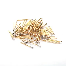 Electrical Test Tool 100PCS Gold-Plated Spring Test Probe P75-D Length 16.5MM Round Head Dia 1.3mm pin For Detection Test Probe Electrical Test Tool 100PCS Gold-Plated Spring Test Probe P75-D Length 16.5MM Round Head Dia 1.3mm pin For Detection Test Probe