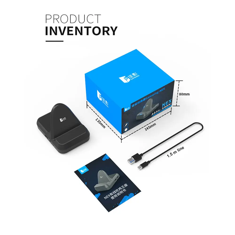  NEX Gamepad Keyboard Mouse Converter Station Bluetooth Adapter Dock for Mobile PUBG l1r1 Joystick F