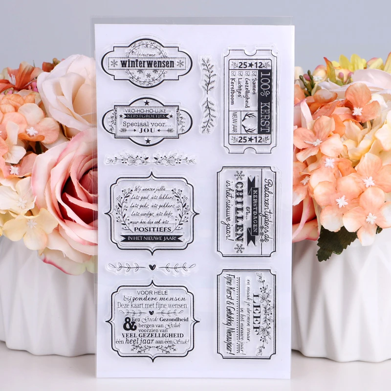 

Dutch/letter Transparent Clear Silicone Stamp DIY Scrapbooking Photo Album Decorative Paper Card Crafts Handmade Gift