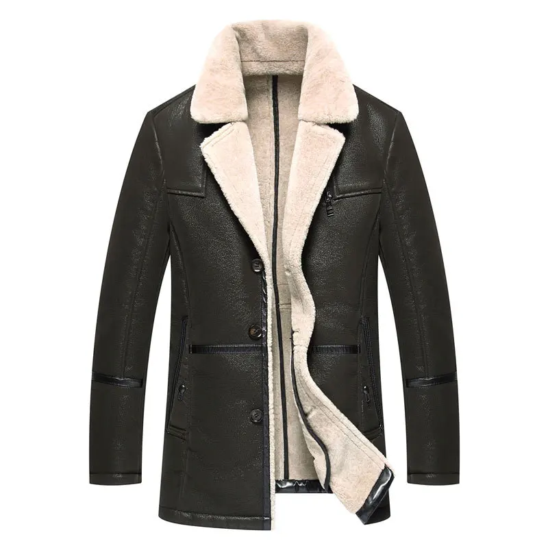 Sheepskin Coats Shearling Mens Leather Jackets Fur Coats