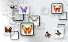 3D fantasy butterfly living room TV background wall paper wall sticker window mural wallpaper 3D fantasy butterfly living room TV background wall paper wall sticker window mural wallpaper