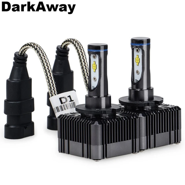 DarkAway D1S LED Bulb Best Car Headlight D1R D3S D3R Lamp 72W 8000Lm Same  Size as D1/D3 Original Bulb Plug Play White 6000K IP67 - AliExpress
