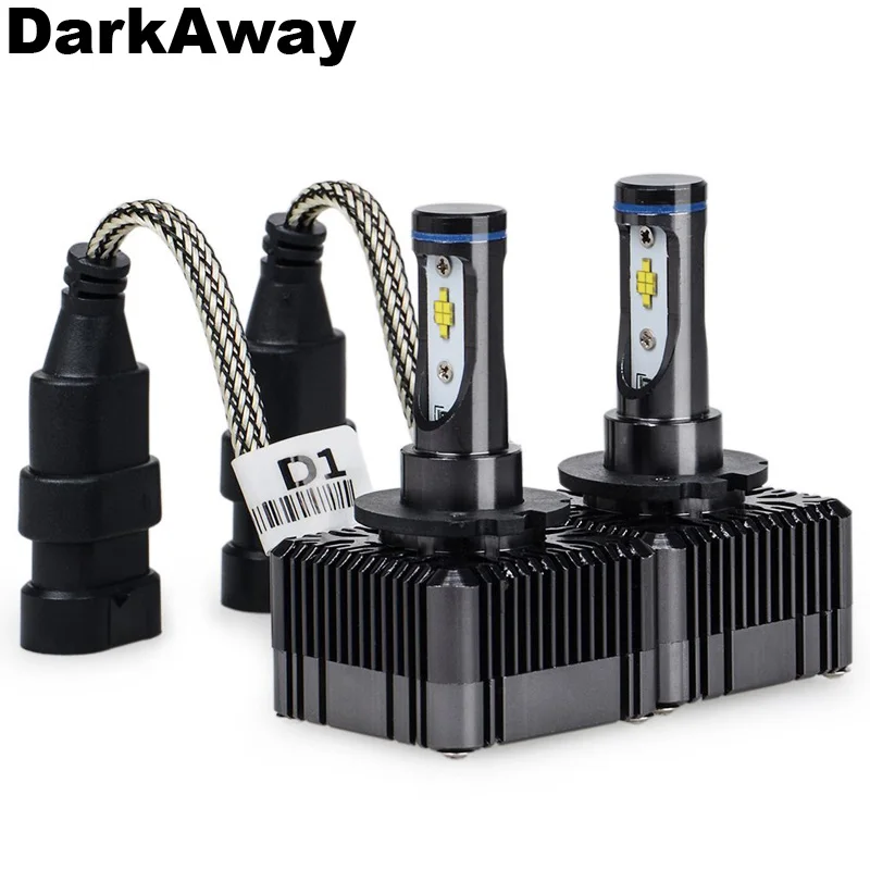 Светодиодная лампа DarkAway D1S D1R D3S D3R 72 Вт 8000 лм аналогичный размер D1/D3 Оригинальная