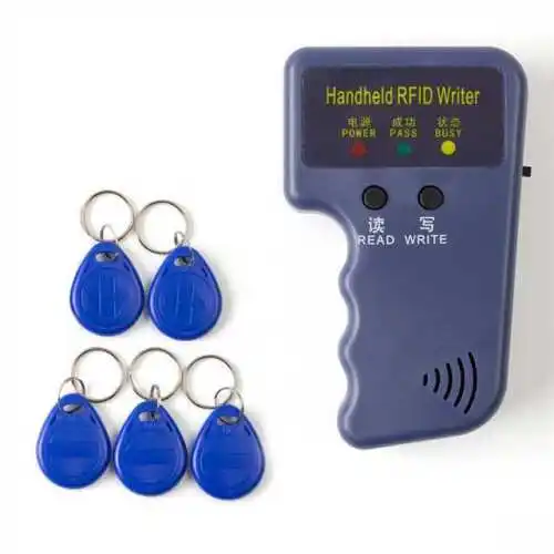 

RFID ID Card EM4305/T5577 Hand Copier/Reader/Writer Writable Key Tags Keyfobs Kit Duplicator