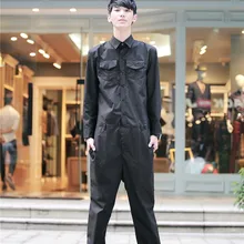 Персонализированный мужской комбинезон, комбинезон, свернутый подол, модные повседневные свободные брюки, Мужские Сценические костюмы певицы размера плюс, штаны