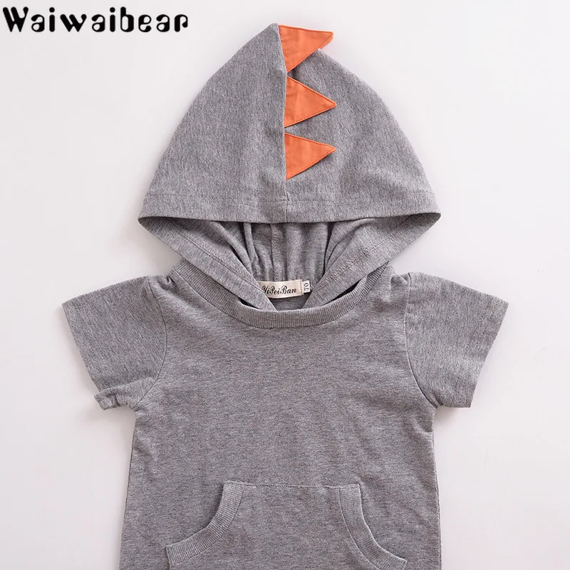 Waiwaibear/Комбинезоны для маленьких мальчиков летние комбинезоны с короткими