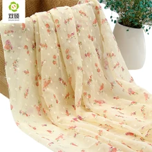 SHUAN SHUO полиэфирная шифоновая ткань с принтом для летнего женского платья ткань модные рубашки, топы с бретельками, юбки, шарфы