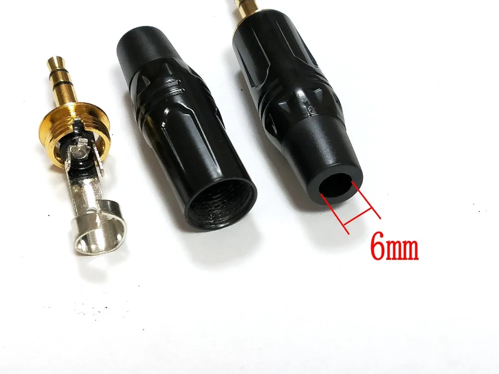 1000pcs Stereo 3 5mm 3 Pole Repair Headphone Jack Plug Connector Cable Audio Adapter Connector Audio Jack 3 5mm Plug