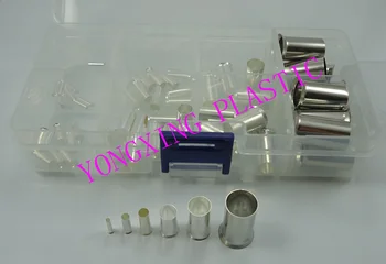 

60pcs/box EN1508/EN4009/EN6012/EN10-12/EN25-16/EN50-20 16-1AWG 1.5 to 50mm2 naked cord end insulating terminal wire ferrules