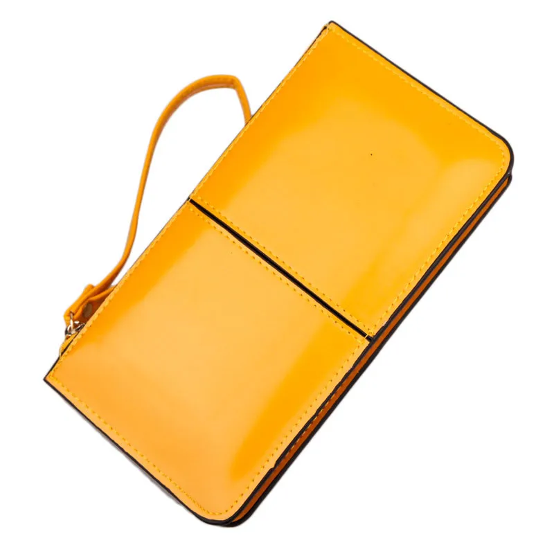 

Long Wallet Women Purses Retro Long Card Holder Purse PU Leather Stitching Lady Purses Women Wallet Bifold Clutch carteira L3
