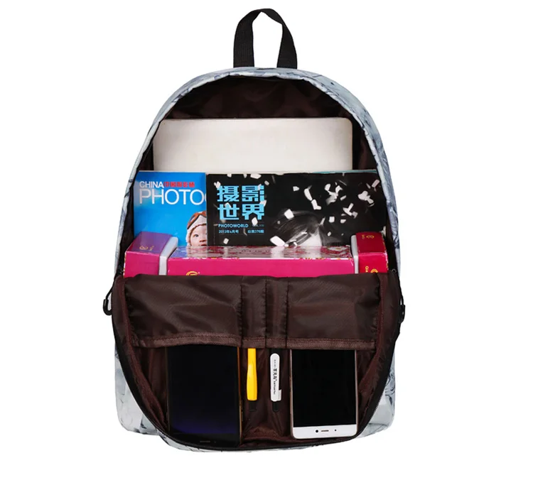 CIKER, женский рюкзак, китайский, с чернилами и эффектом стирки, с рисунком цветка лотоса, рюкзак для девочек-подростков, школьная сумка, дорожная сумка, Mochila Escolar