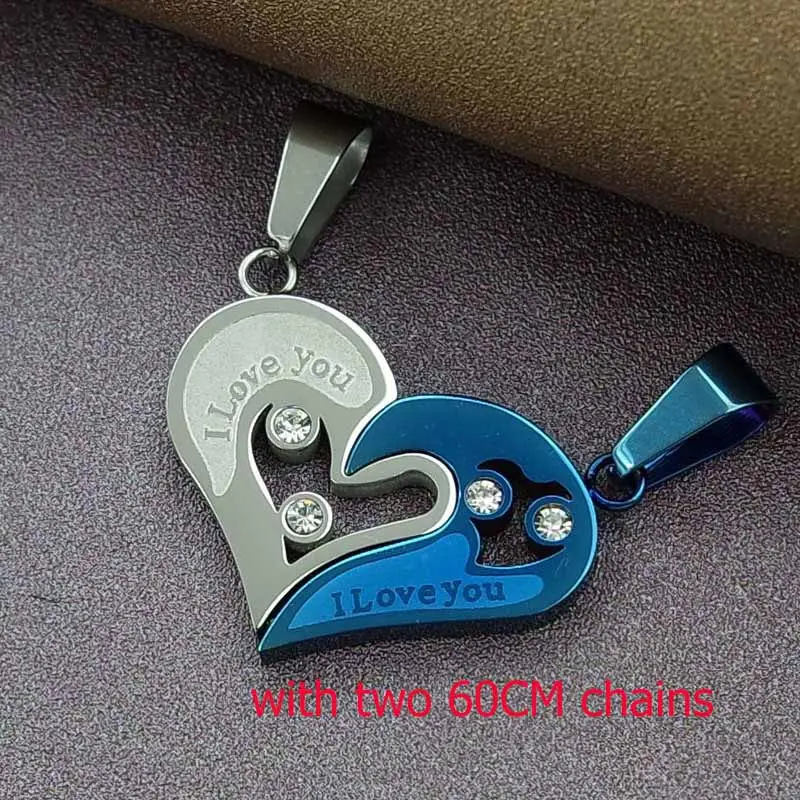 blue heart necklace