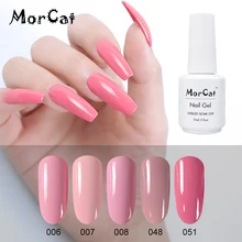MorCat розовая серия Гель-лак для ногтей УФ лак-Гель-лак УФ-гель для ногтей устойчивый лак для ногтей Отмачивание ногтей