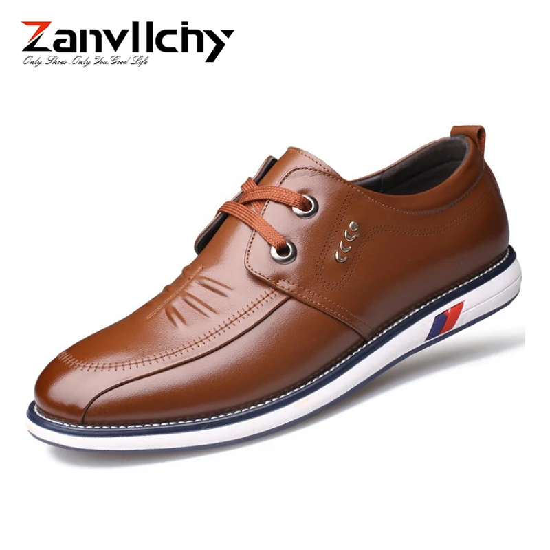 

Luxury Leather Shoes Men 2018 Ltalian Mens Oxford Shoes Genuine Leather Casual Shoes Lace Up Chaussures Hommes Breathable Flats