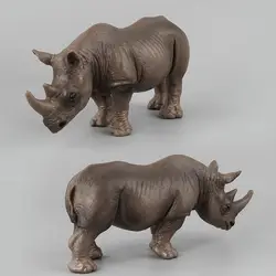 2019 Лидер продаж ненастоящее животное игрушка носорога дикий лес жизни Модель семья Лидер продаж игрушка детский подарок