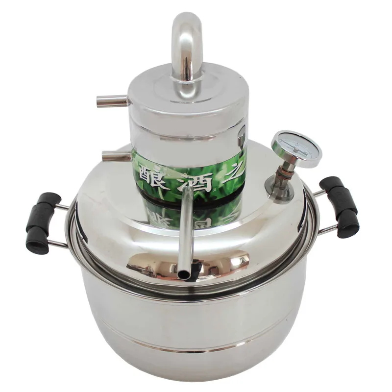 

10L Household Small Winemaker Spirits Alcohol Distiller Pure Dew Distilled Water Brewing Equipment