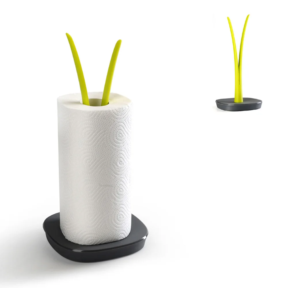 

Bathroom Roll Paper Holder Towel Simple Weighted Base Stand Kitchen Home Decor Modern Anti Slip Branch