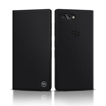 

Original Genuine Leather Case for Blackberry KEY2 Business Flip Bag& Silicone TPU Soft Back Cover for Blackberry Key 2 Brand New
