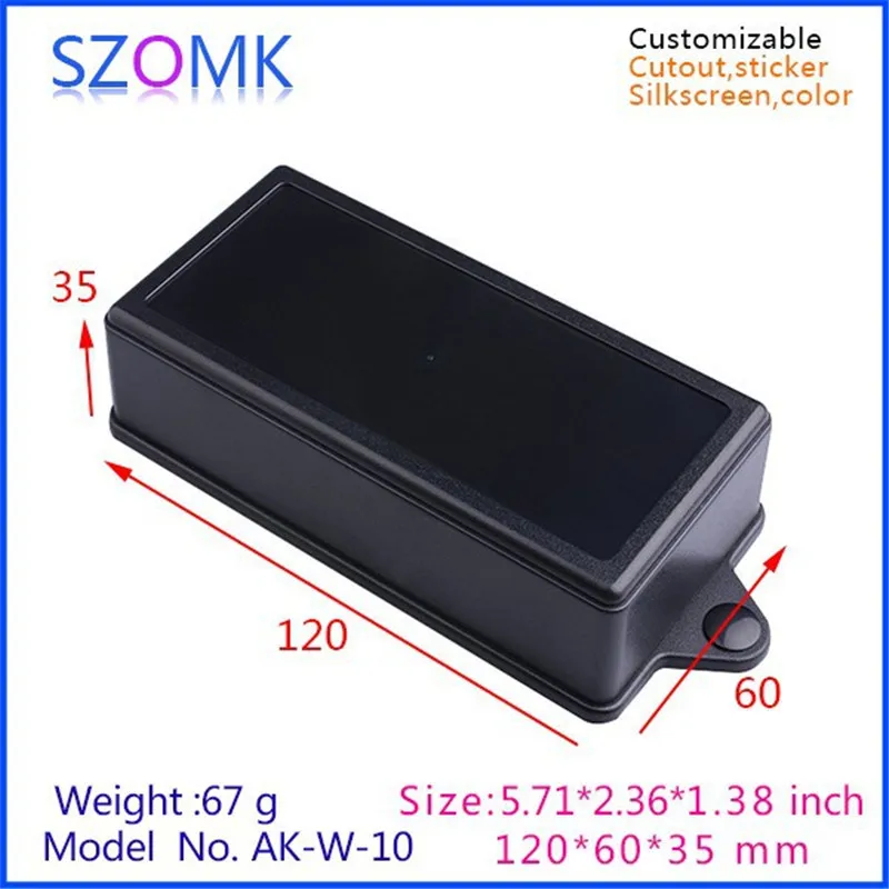 plastic box enclosure electronics junction housing abs plastic instrument enclosure project enclosure housing case szomk diy enclosure (3).jpg