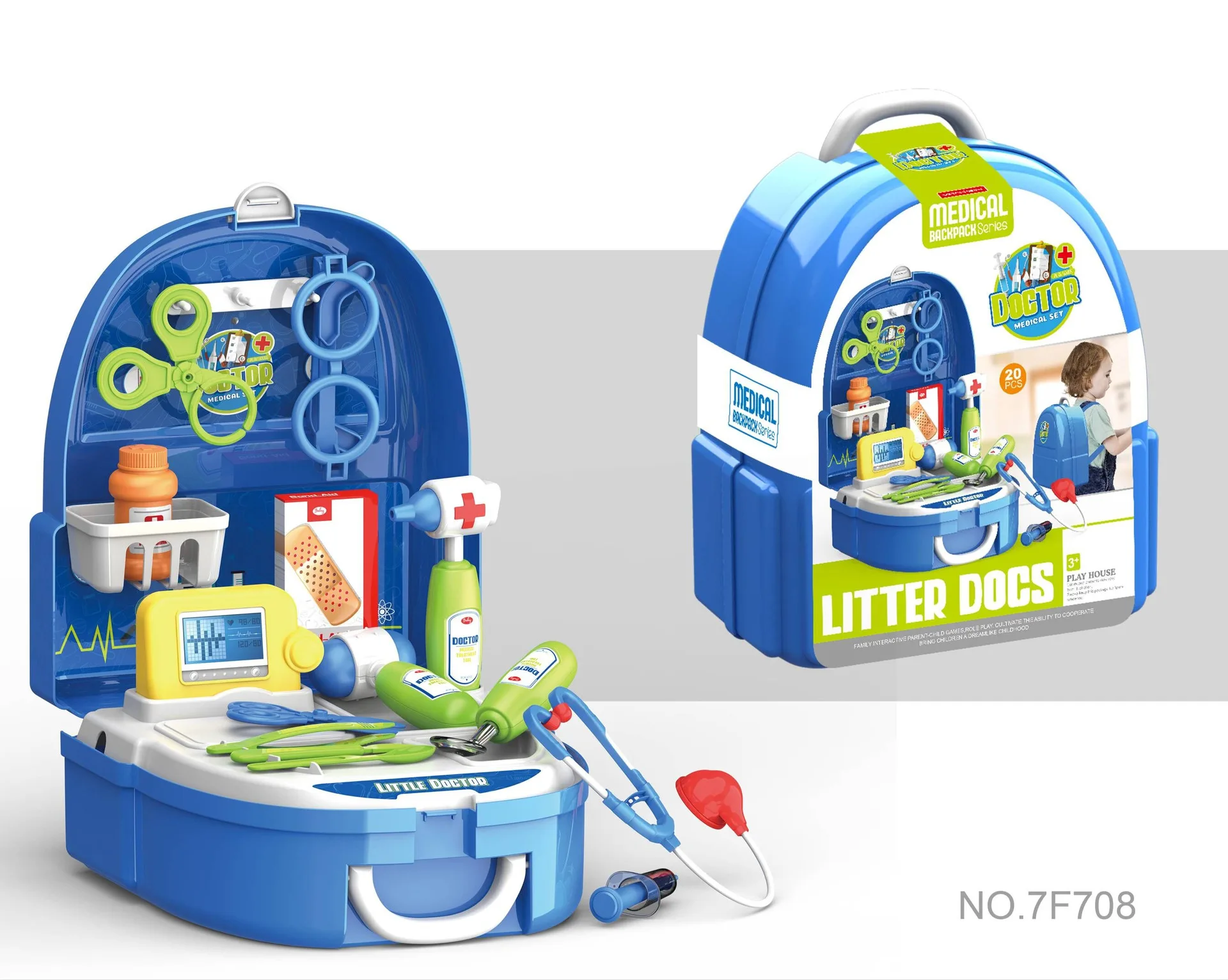 8 видов стилей претендует игрушки рюкзак доктор Еда Инструменты Набор косметики игрушки для девочек и мальчиков детские подарки