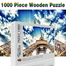 Франция, Эйфелева башня, 1000 шт., головоломка, дети, головоломка, пейзаж, Обучающие игрушки-пазлы для детей, взрослые пазлы, подарки