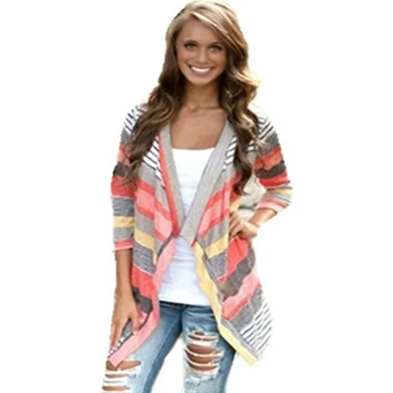 

Women Sweaters Fashion 2015 Autumn Clothes Sweater Loose Sexy Cardigan Women Fall Oversized Cardigan Stitch Crochet Knitted Coat